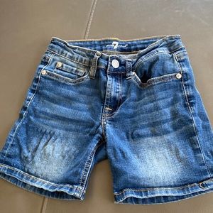 Girls 7 For all Mankind denim shorts!